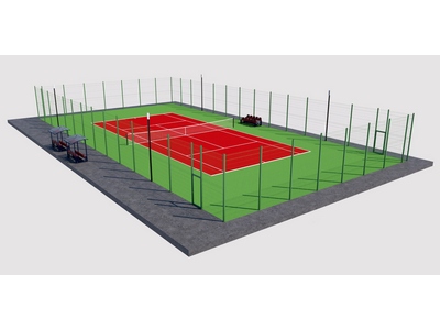 Теннисный корт Торуда 3 (37х19, игровое поле 24х11)